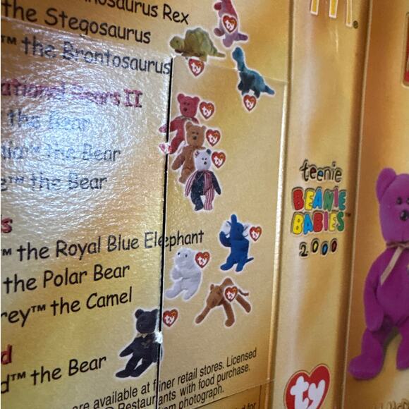 TY McDonalds Teenie Beanie Baby Millennium the Bear (2000) plush toy - Picture 5 of 6